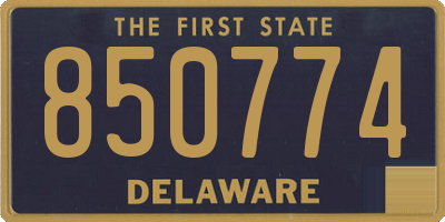 DE license plate 850774