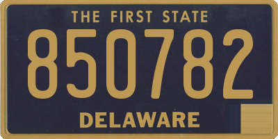 DE license plate 850782