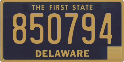 DE license plate 850794