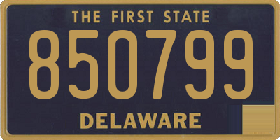 DE license plate 850799