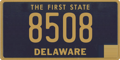 DE license plate 8508