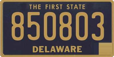 DE license plate 850803