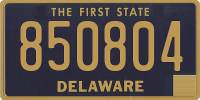 DE license plate 850804