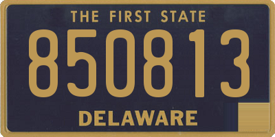 DE license plate 850813