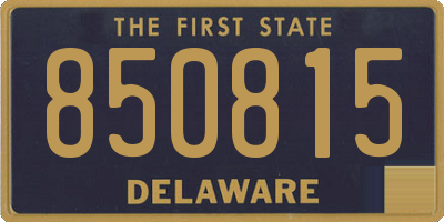 DE license plate 850815