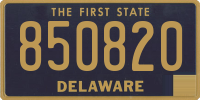 DE license plate 850820