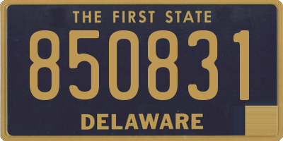 DE license plate 850831