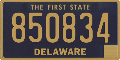 DE license plate 850834