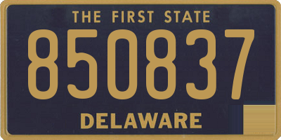 DE license plate 850837