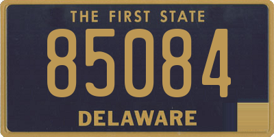 DE license plate 85084