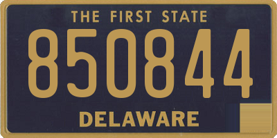 DE license plate 850844