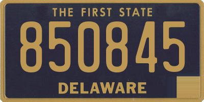 DE license plate 850845