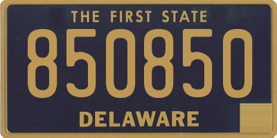 DE license plate 850850