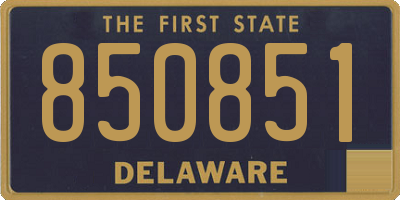 DE license plate 850851