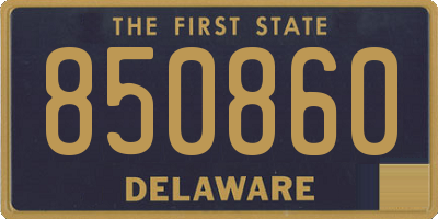 DE license plate 850860