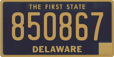 DE license plate 850867