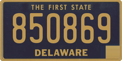 DE license plate 850869