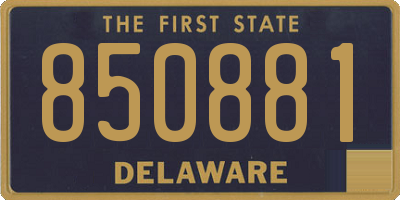 DE license plate 850881