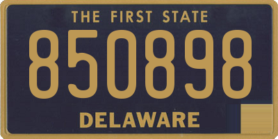 DE license plate 850898