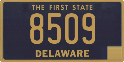 DE license plate 8509