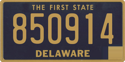 DE license plate 850914