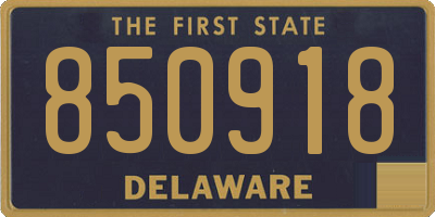 DE license plate 850918