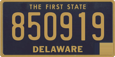DE license plate 850919
