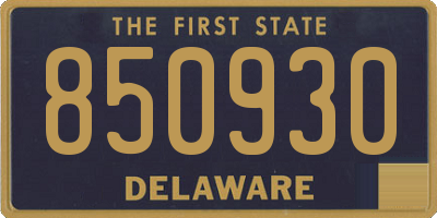 DE license plate 850930
