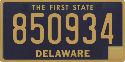 DE license plate 850934
