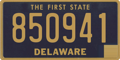 DE license plate 850941