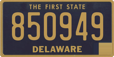 DE license plate 850949