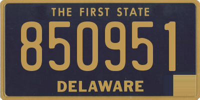 DE license plate 850951