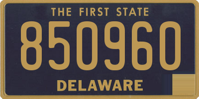 DE license plate 850960