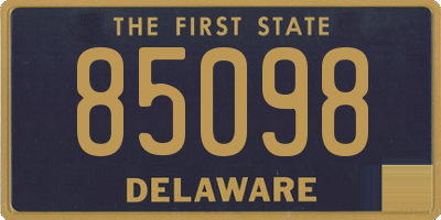 DE license plate 85098
