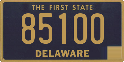 DE license plate 85100