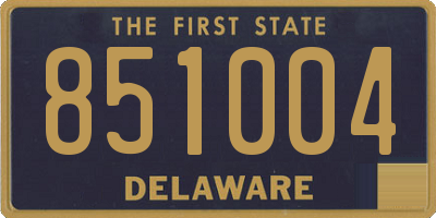 DE license plate 851004