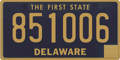 DE license plate 851006