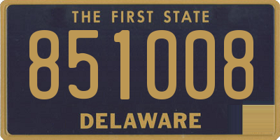 DE license plate 851008