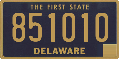 DE license plate 851010
