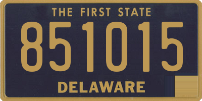 DE license plate 851015