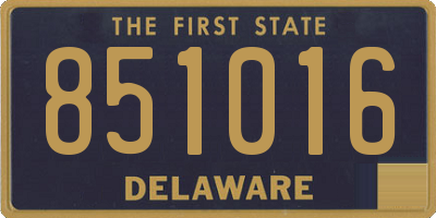 DE license plate 851016