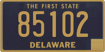 DE license plate 85102