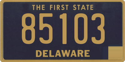 DE license plate 85103