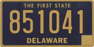 DE license plate 851041