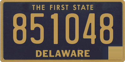 DE license plate 851048
