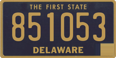 DE license plate 851053