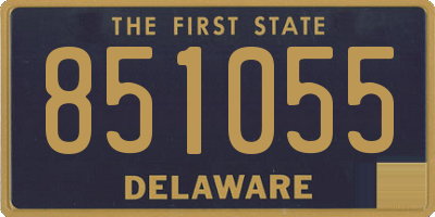 DE license plate 851055