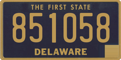 DE license plate 851058