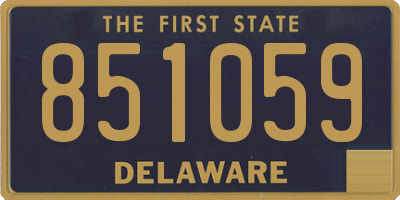 DE license plate 851059