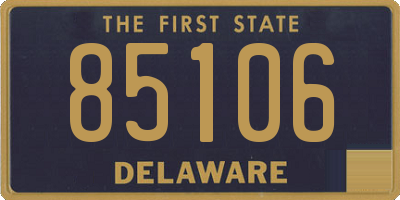 DE license plate 85106